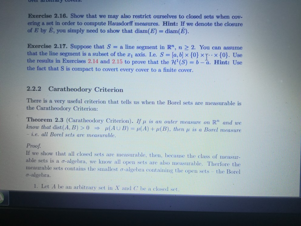 Solved Problem 4.4. Suppose That S = [a, B] > {0} Is A | Chegg.com