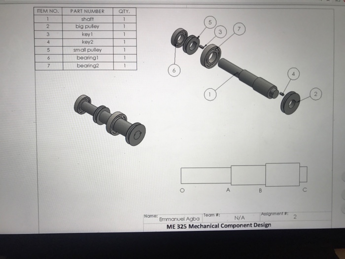 Solved Problem 2 Stress Analysis Design of a Pulley Shaft