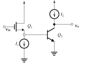 Solved The two-stage amplifier in Fig.4 is composed of one | Chegg.com