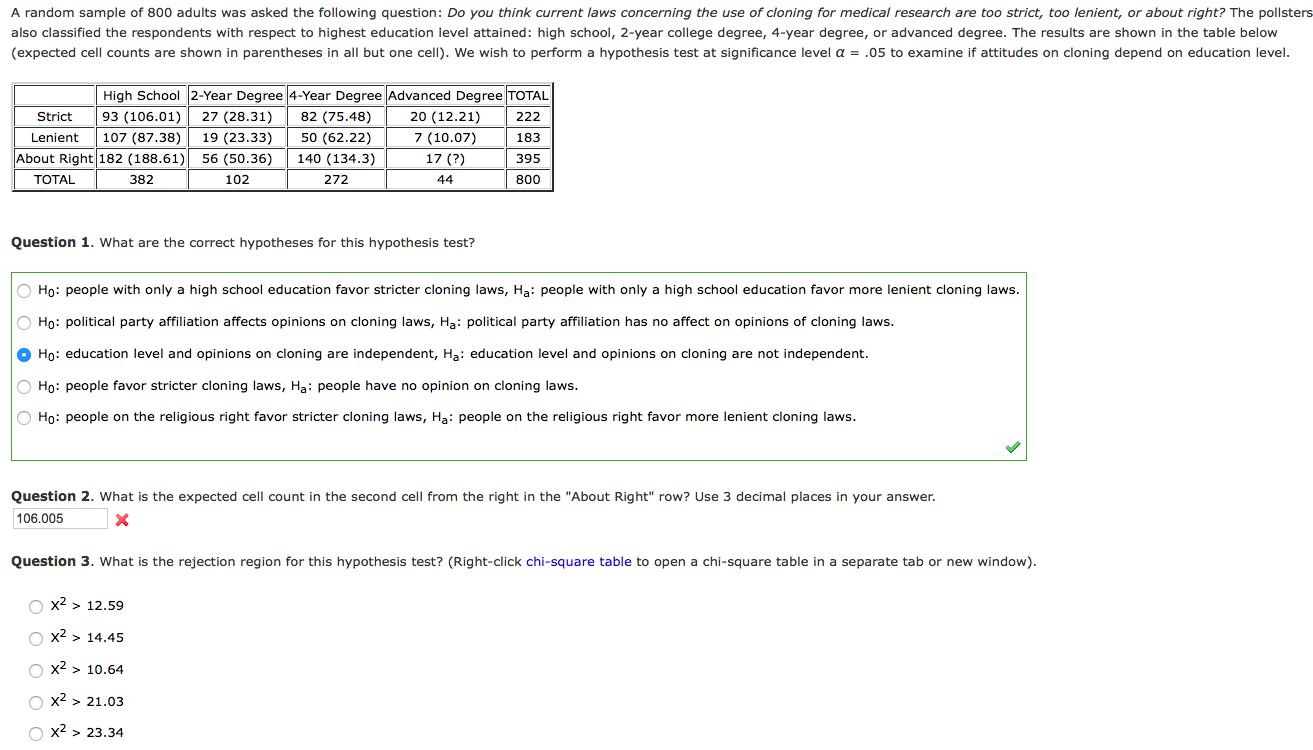 Solved A Random Sample Of 800 Adults Was Asked The Following | Chegg.com