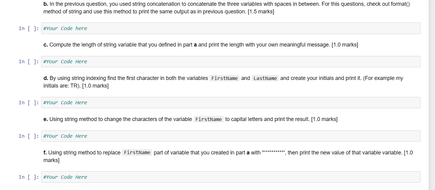 Solved Topics Input, Output Formatting, String Operations, | Chegg.com