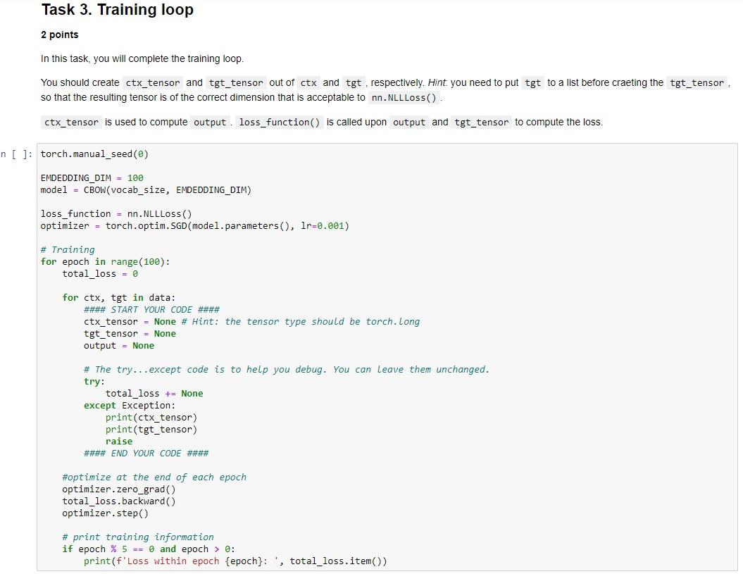 Solved Only fill in the code where it says "None". Using | Chegg.com