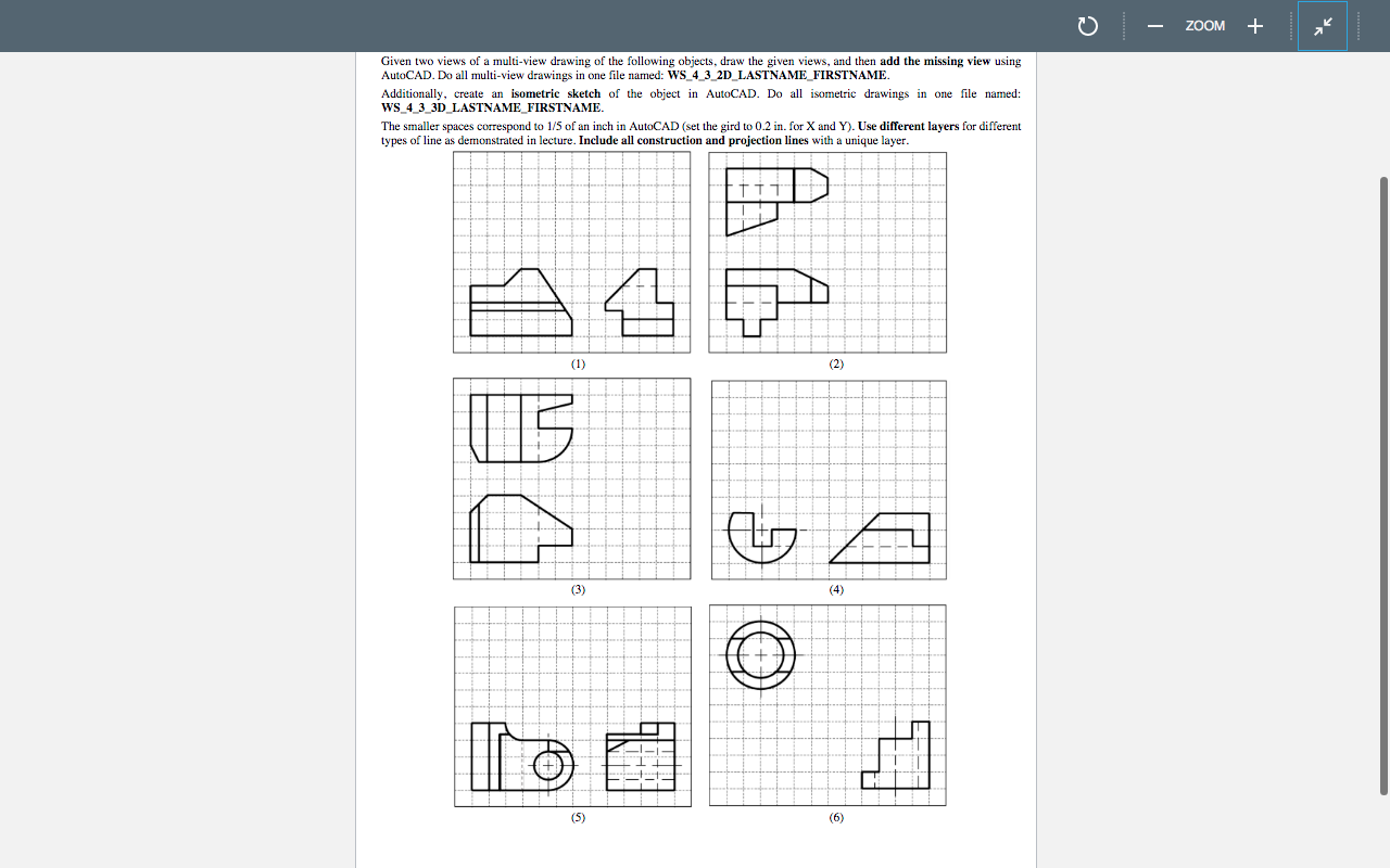 Solved can somebody help me to find the third view in thirds | Chegg.com