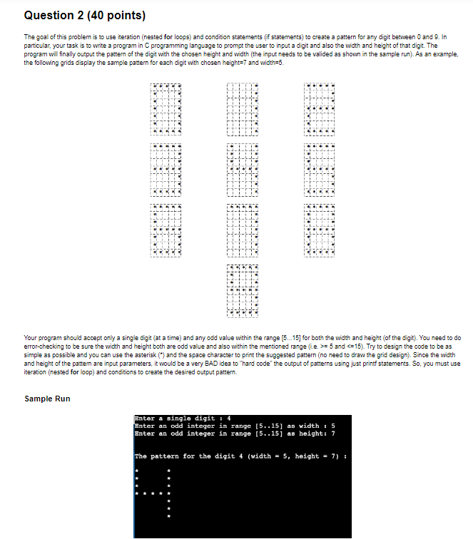 Solved Write a C program with proper indentation and type | Chegg.com