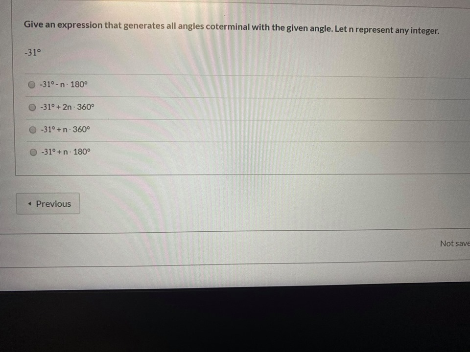Solved Give an expression that generates all angles | Chegg.com