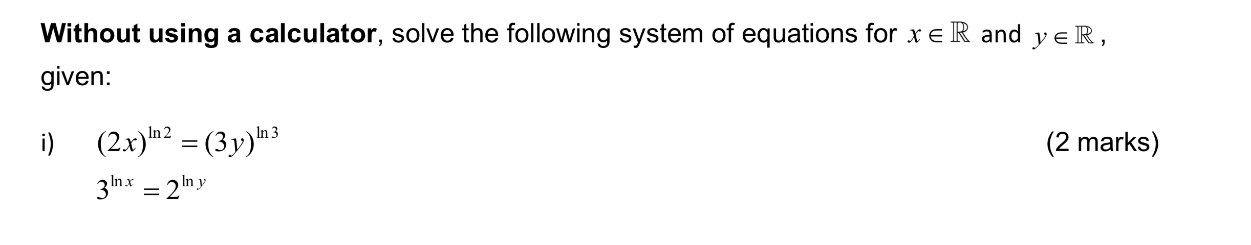 solved-without-using-a-calculator-solve-the-following-chegg