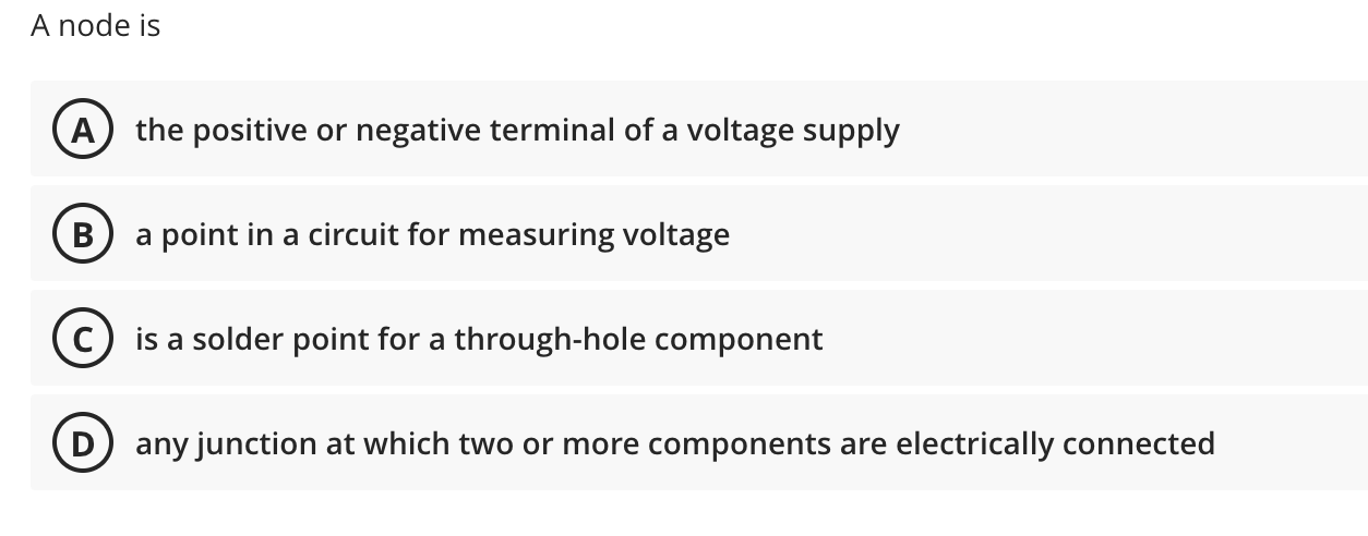 Solved A node is the positive or negative terminal of a | Chegg.com