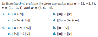 Solved In Exercises 3-4, evaluate the given expression with | Chegg.com