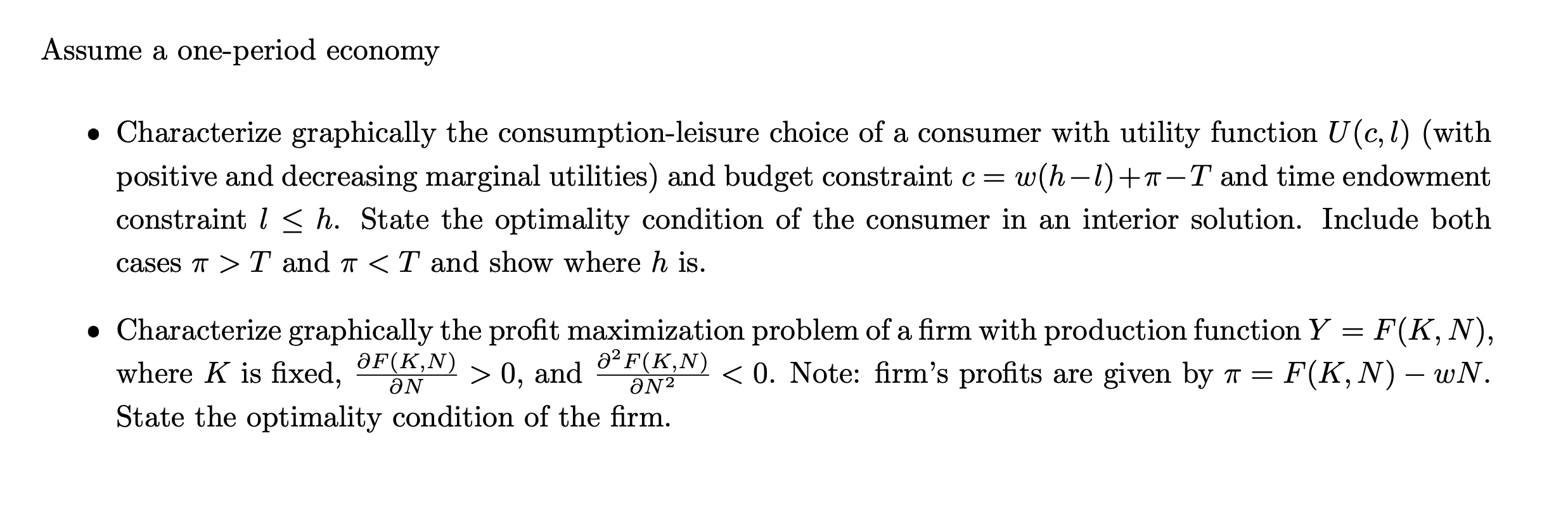 Solved - Characterize Graphically The Consumption-leisure 