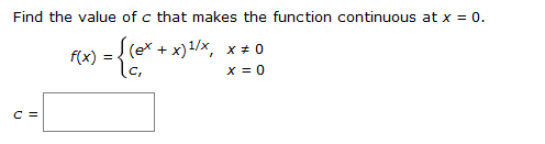 Solved Find the value of c that makes the function | Chegg.com