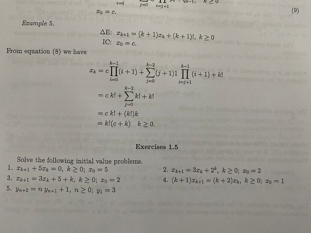 Solved I 0 J 0 I J 1 C 9 Example 5 Ae Ek 1 Chegg Com