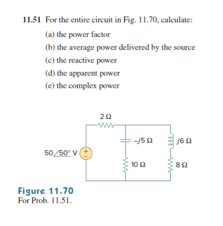 Solved 1151 For The Entire Circuit In Fig 1170 6982