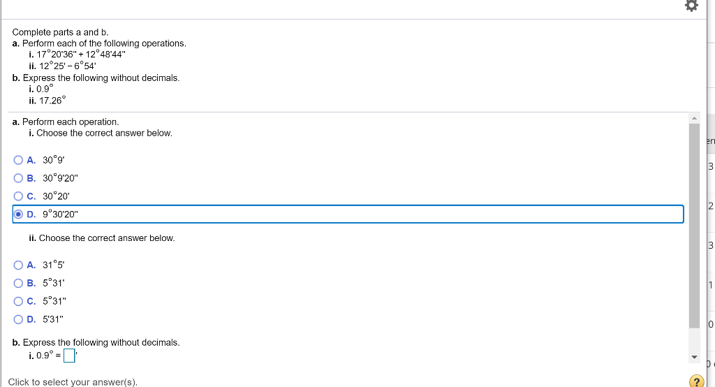 Solved Complete Parts A And B. A. Perform Each Of The | Chegg.com