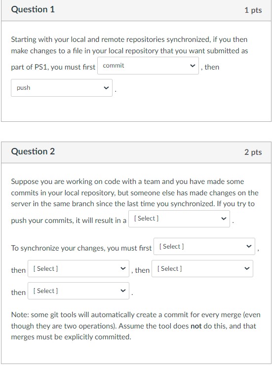 Solved Starting with your local and remote repositories | Chegg.com