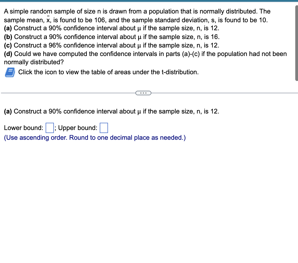 Solved A simple random sample of size n ﻿is drawn from a | Chegg.com