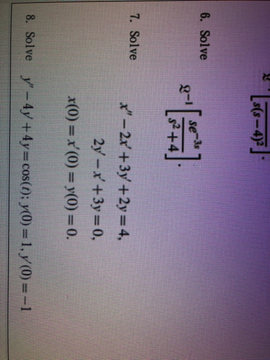 solved-1-use-laplace-transform-to-solve-2-ise-la-place-chegg