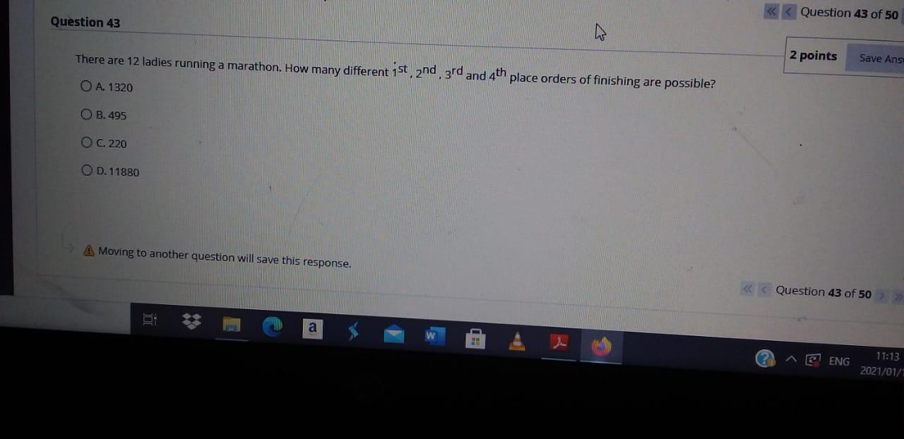 Solved Question 43 of 50 Question 43 There are 12 ladies | Chegg.com