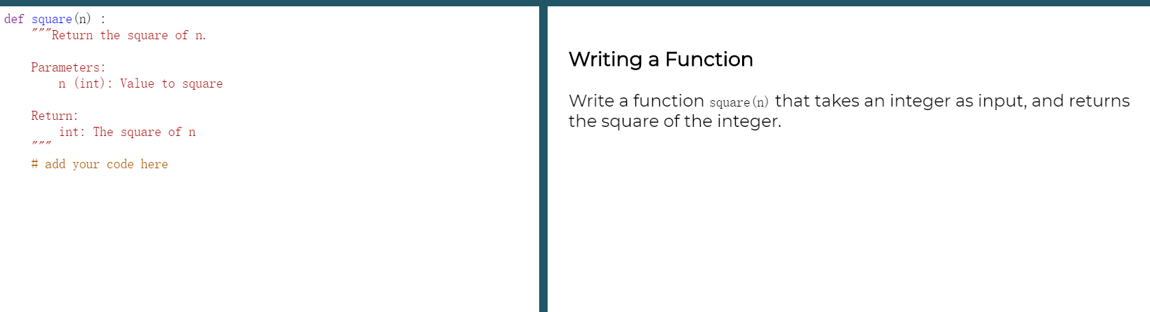 Solved Def Square N Mu Return The Square Of N Writi Chegg Com