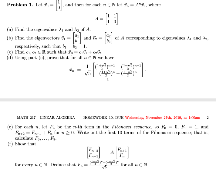 Solved Problem 1. Let to = 1 , and then for each n e N let | Chegg.com