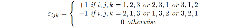 Solved Define the alternating symbol εijk (we can also raise | Chegg.com