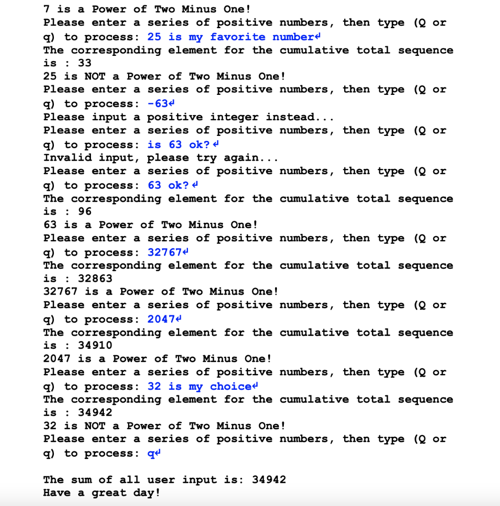 Solved Problem Statement Write a program that repeatedly | Chegg.com