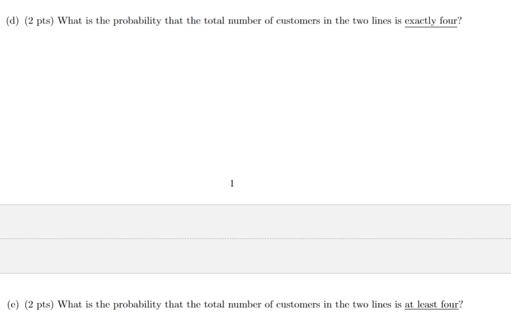 Solved (f) (1 pt) Find pX1(x), the marginal pmf of X1, | Chegg.com
