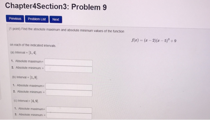 Solved Chapter4Section3: Problem 9 Previous Problem List | Chegg.com