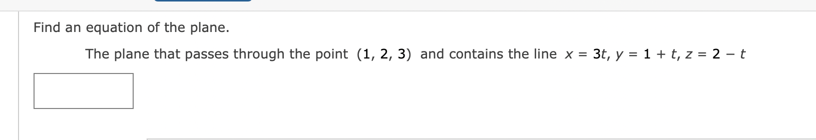 Solved Find an equation of the plane. The plane that passes | Chegg.com