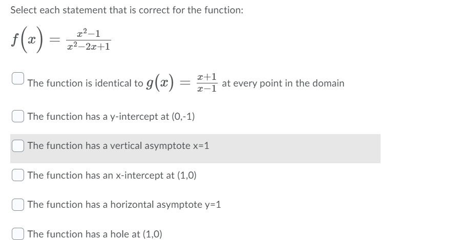Solved Select each statement that is correct for the | Chegg.com