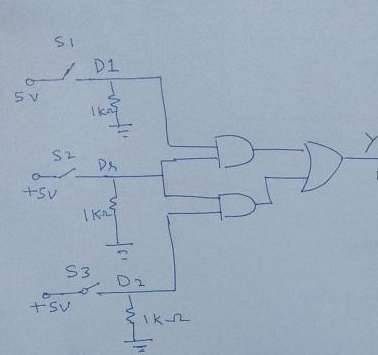 Solved Help building a logic circuit for LED? in this logic | Chegg.com