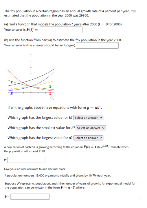 Solved The fox population in a certain region has an annual | Chegg.com
