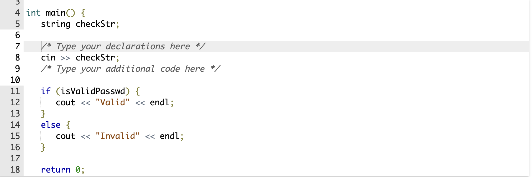 Solved Declare A Boolean Variable Named Isvalidpasswd. 