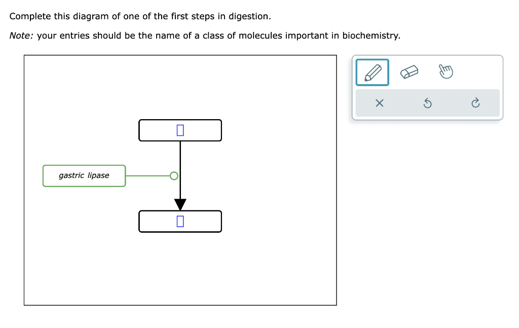 Solved Complete this diagram of one of the first steps in | Chegg.com