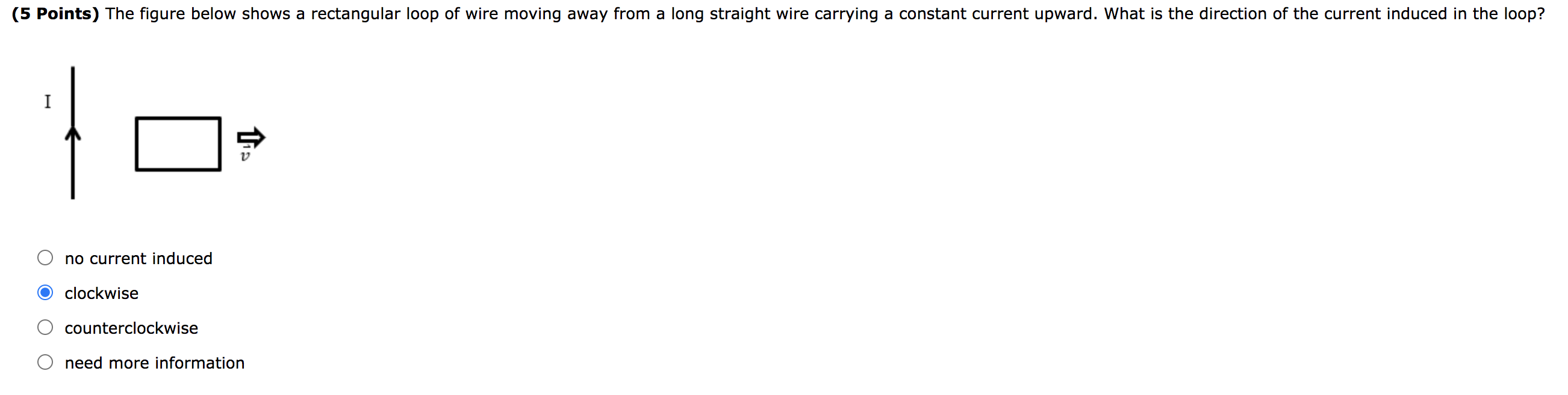 Solved (5 Points) The figure below shows a rectangular loop | Chegg.com