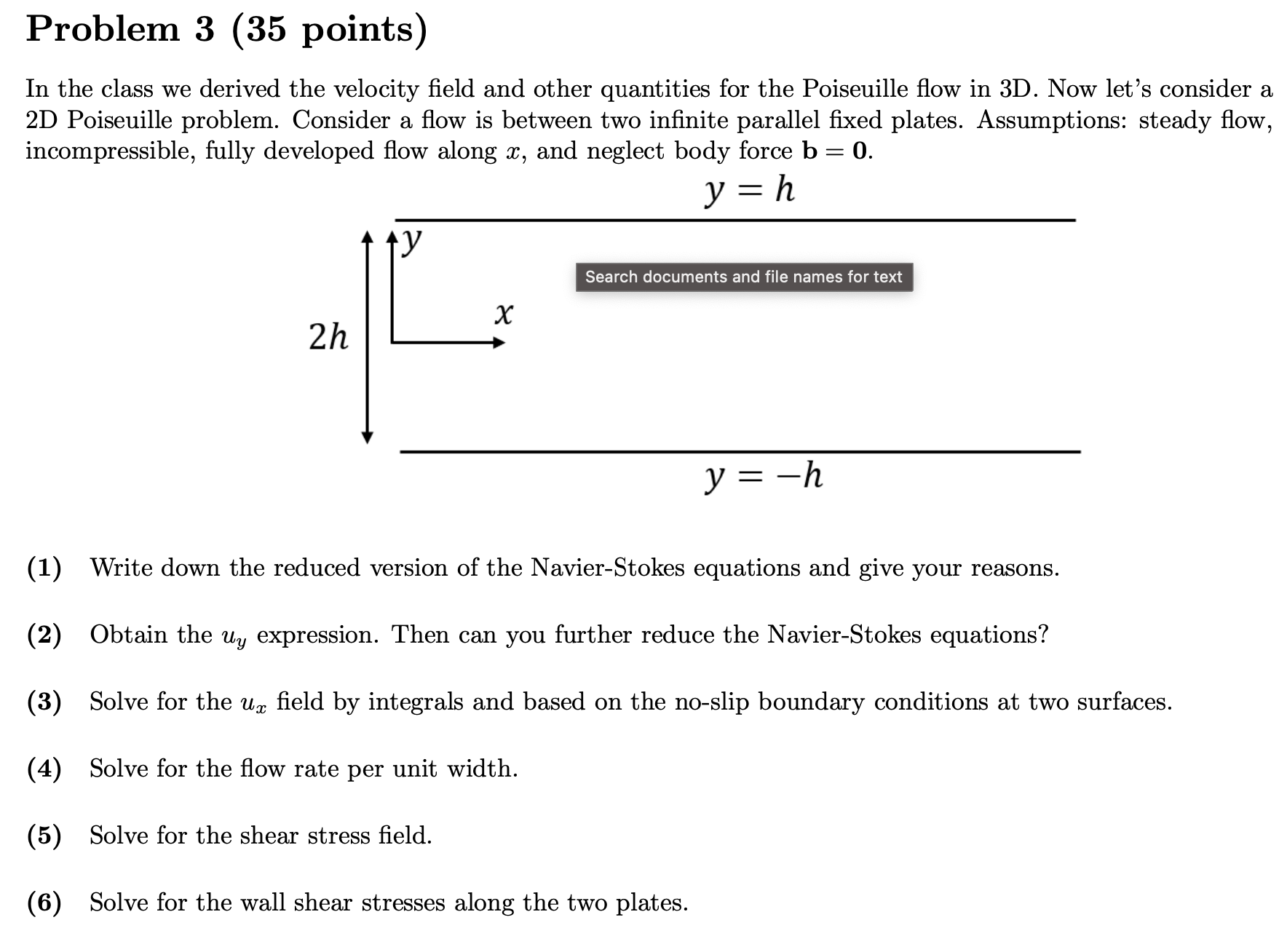 No slip Condition and 2D Flow between Plates