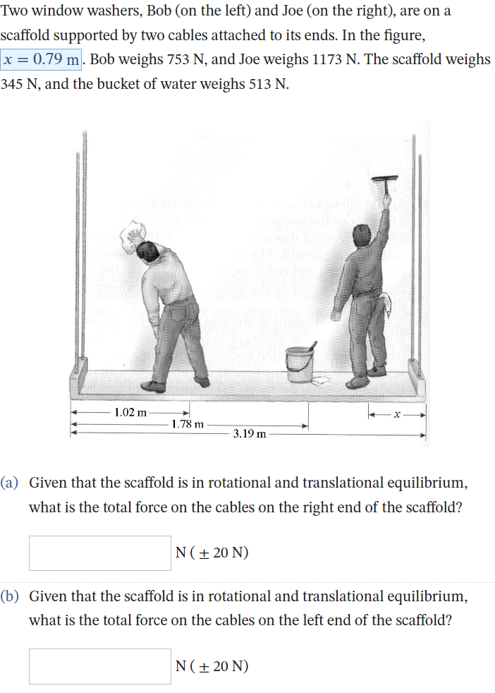 Solved Two window washers, Bob (on the left) and Joe (on the