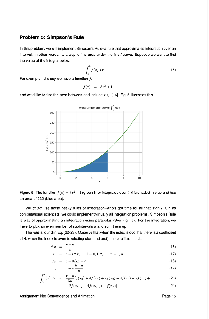 Solved Problem 5: Simpson's Rule In this problem, we will | Chegg.com