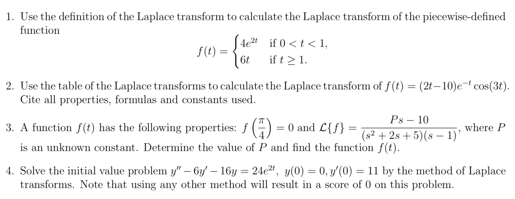 laplace transform of piecewise function