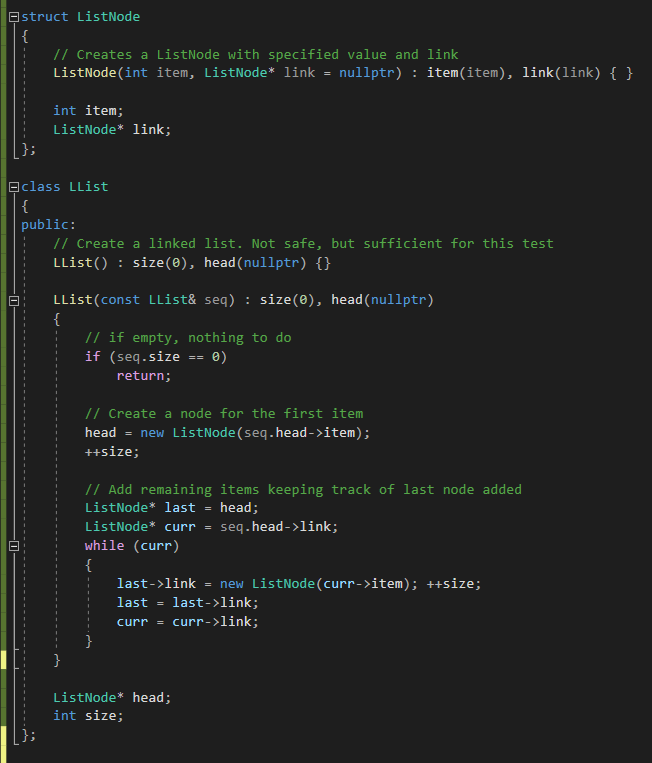 Solved Create a insert function for the linked list class | Chegg.com