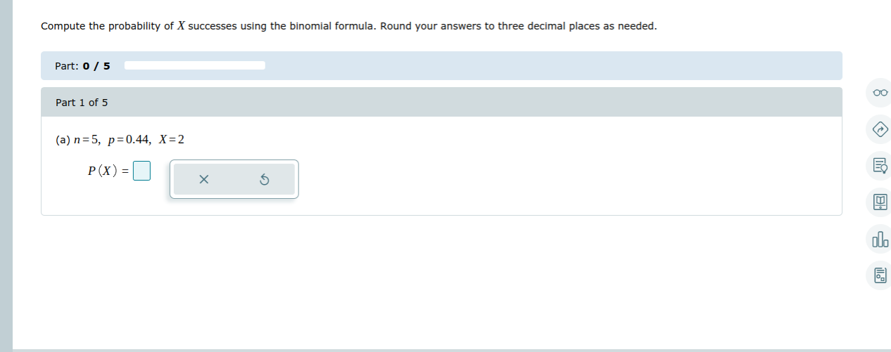 Solved compute the probability of x successes using the chegg