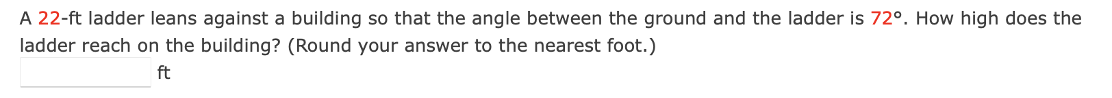 Solved A 22-ft ladder leans against a building so that the | Chegg.com