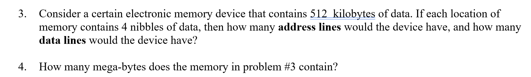 Solved 3. Consider a certain electronic memory device that | Chegg.com