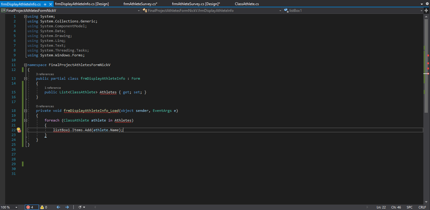 Solved This is a visual studio C# final project form that is | Chegg.com