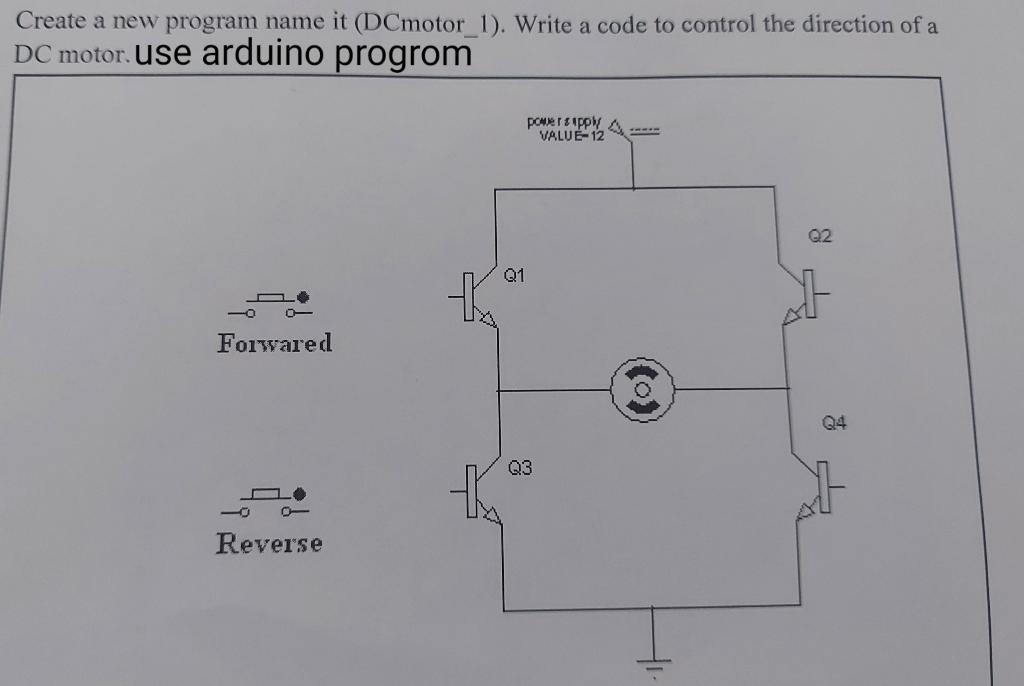 Solved Create a new program name it (DCmotor_1). Write a | Chegg.com