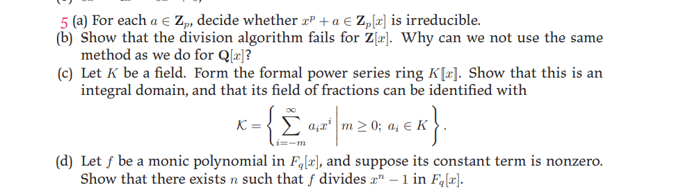 Solved The symbol Q denotes the set of rational numbers; q | Chegg.com