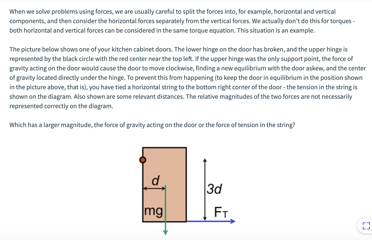 Solved When We Solve Problems Using Forces We Are Usuall