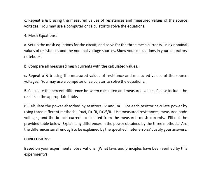 Solved Experiment 1. Construct the circuit shown in Figure 1 | Chegg.com