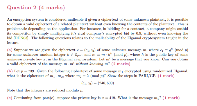 Solved only need to do part B and C. please do OWN | Chegg.com
