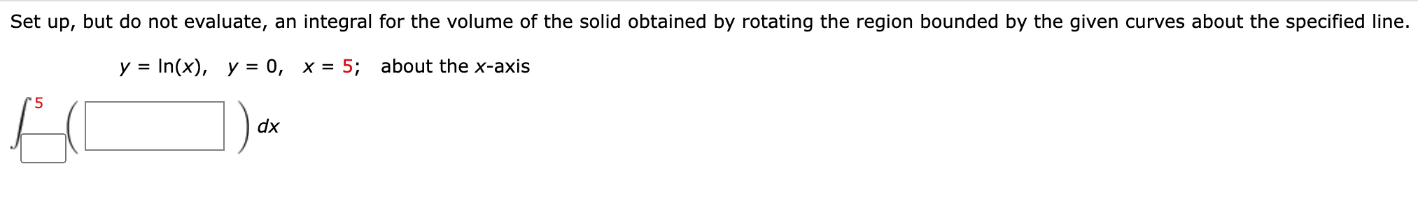 Solved Set Up, But Do Not Evaluate, An Integral For The | Chegg.com