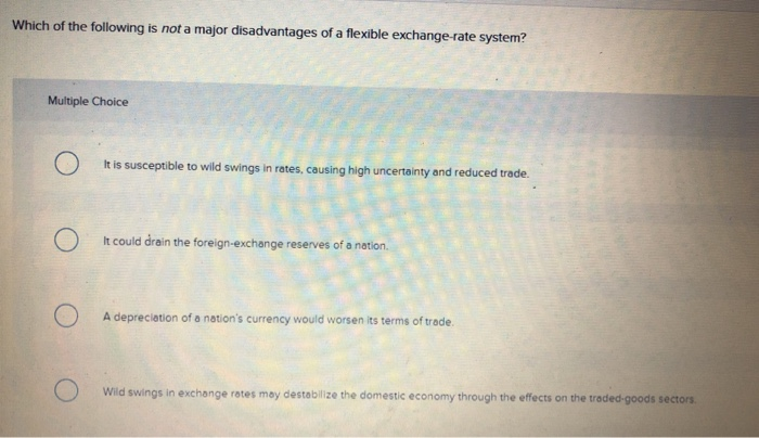 Solved Which of the following is not a major disadvantages | Chegg.com
